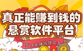 真正能赚到钱的悬赏软件平台(精选几个2024年靠谱挣钱又快的软件) 