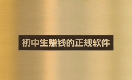 2024年初中生赚钱的正规软件（未成年也能做的网上兼职软件）