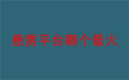 2024年悬赏平台哪个最火？目前排名前三的悬赏平台